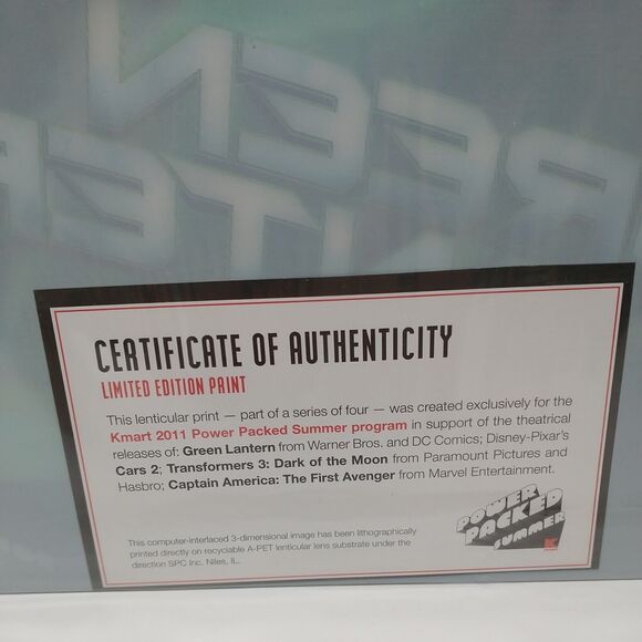 DC Comics Green Lantern Movie Lenticular 11" x 14" Limited Edition Print 2011 - Picture 6 of 9